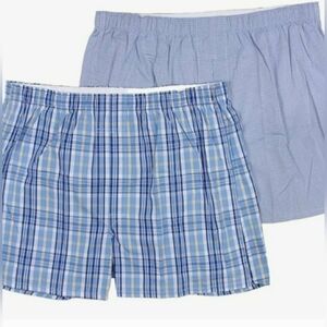 Big Man Boxers Full Cut Premium 100% Cotton Set Of 2 New